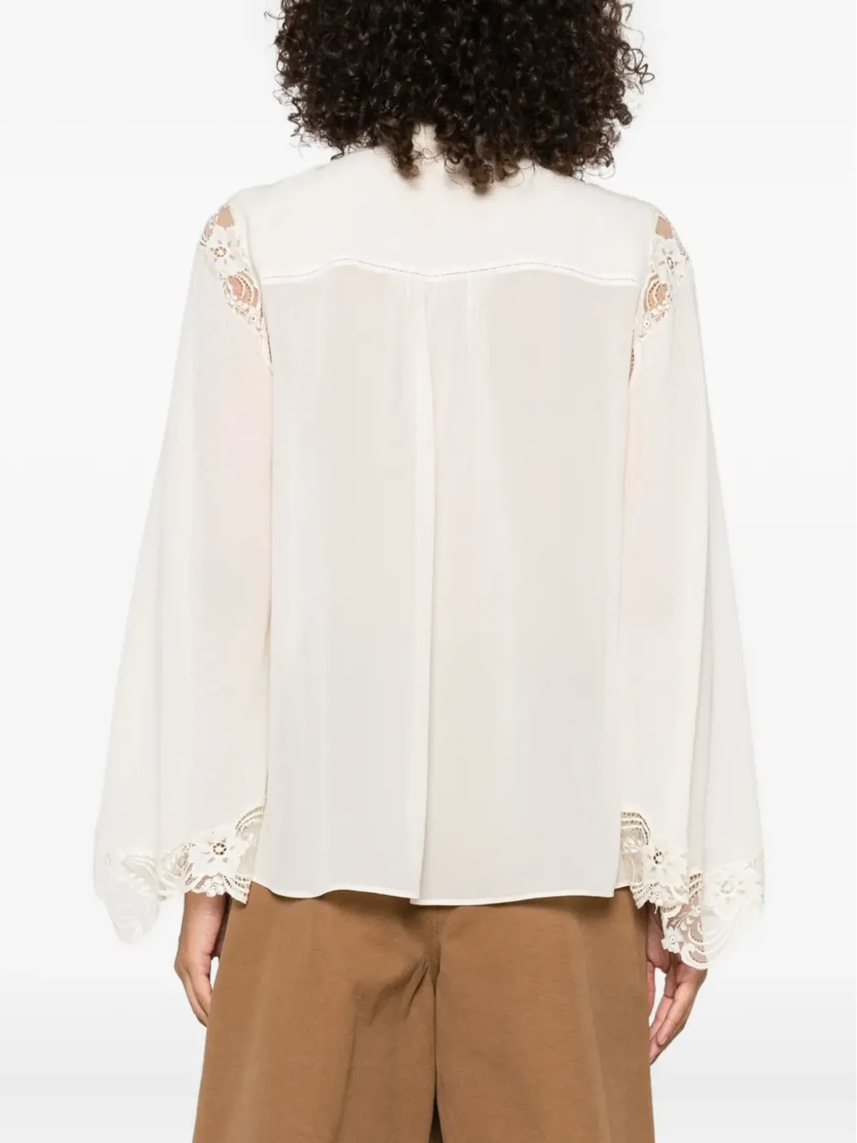 Chloé レーストリム ブラウス - 画像4