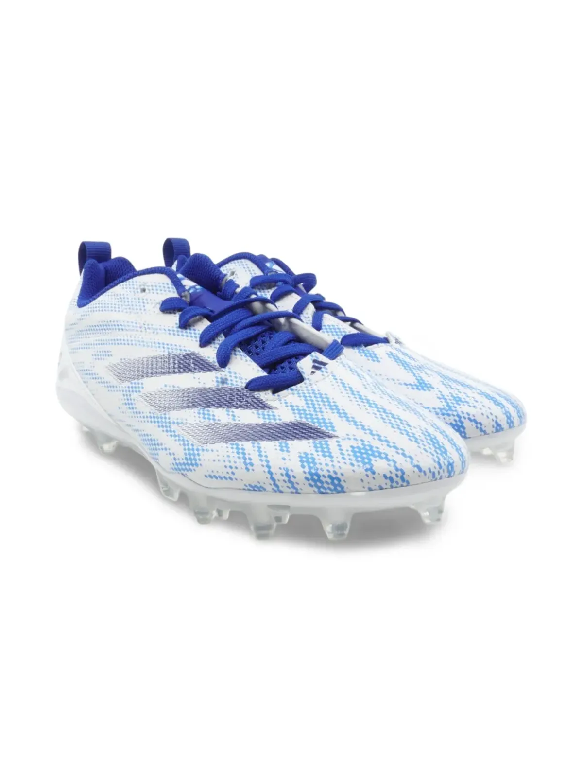 adidas Kids アディゼロ エレクトリック2 フットボールシューズ GS ホワイト/ブルー - 画像1