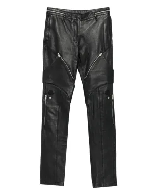 Moncler ジップポケット レザー パンツ - サムネイル1