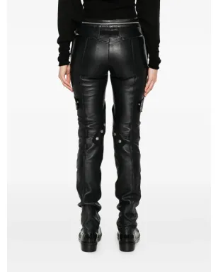Moncler ジップポケット レザー パンツ - サムネイル4
