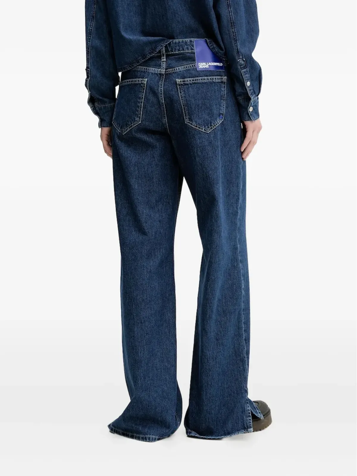 Karl Lagerfeld Jeans 裾スプリットデニムジーンズ - 画像2