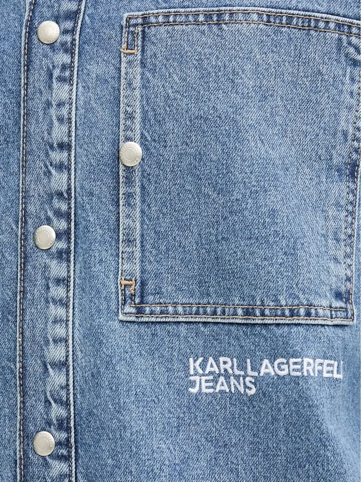 Karl Lagerfeld Jeans ポケットディテール付きデニムシャツ - 画像4