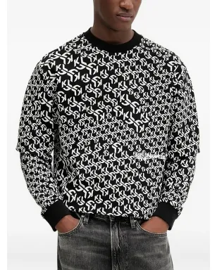 Karl Lagerfeld Jeans ロゴプリント クルーネック スウェット - サムネイル1