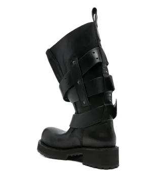 Balenciaga Venom バックルストラップ レザー ブーツ - サムネイル3