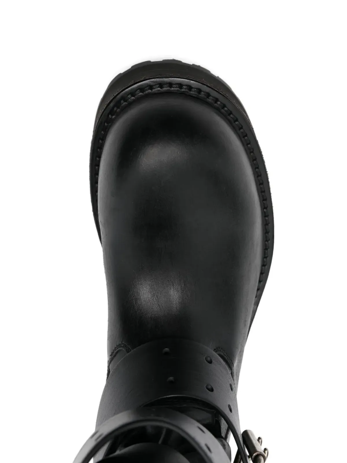 Balenciaga Venom バックルストラップ レザー ブーツ - 画像4