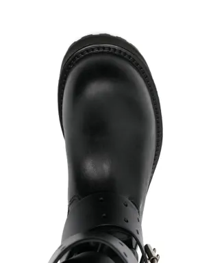 Balenciaga Venom バックルストラップ レザー ブーツ - サムネイル4