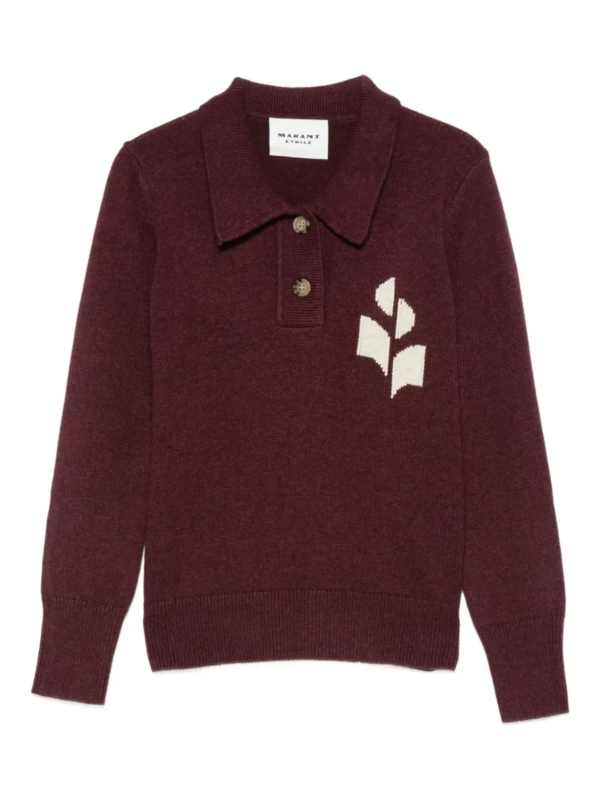 MARANT ÉTOILE エンブレム ポロネック セーター - 画像1