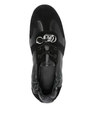 3juin オリー elastic-top レースアップフラットシューズ - サムネイル4