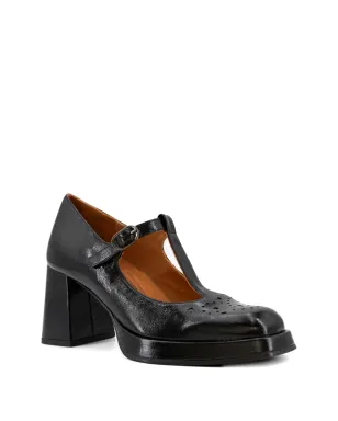 Chie Mihara T-bar block-heel pumps - Black - サムネイル2