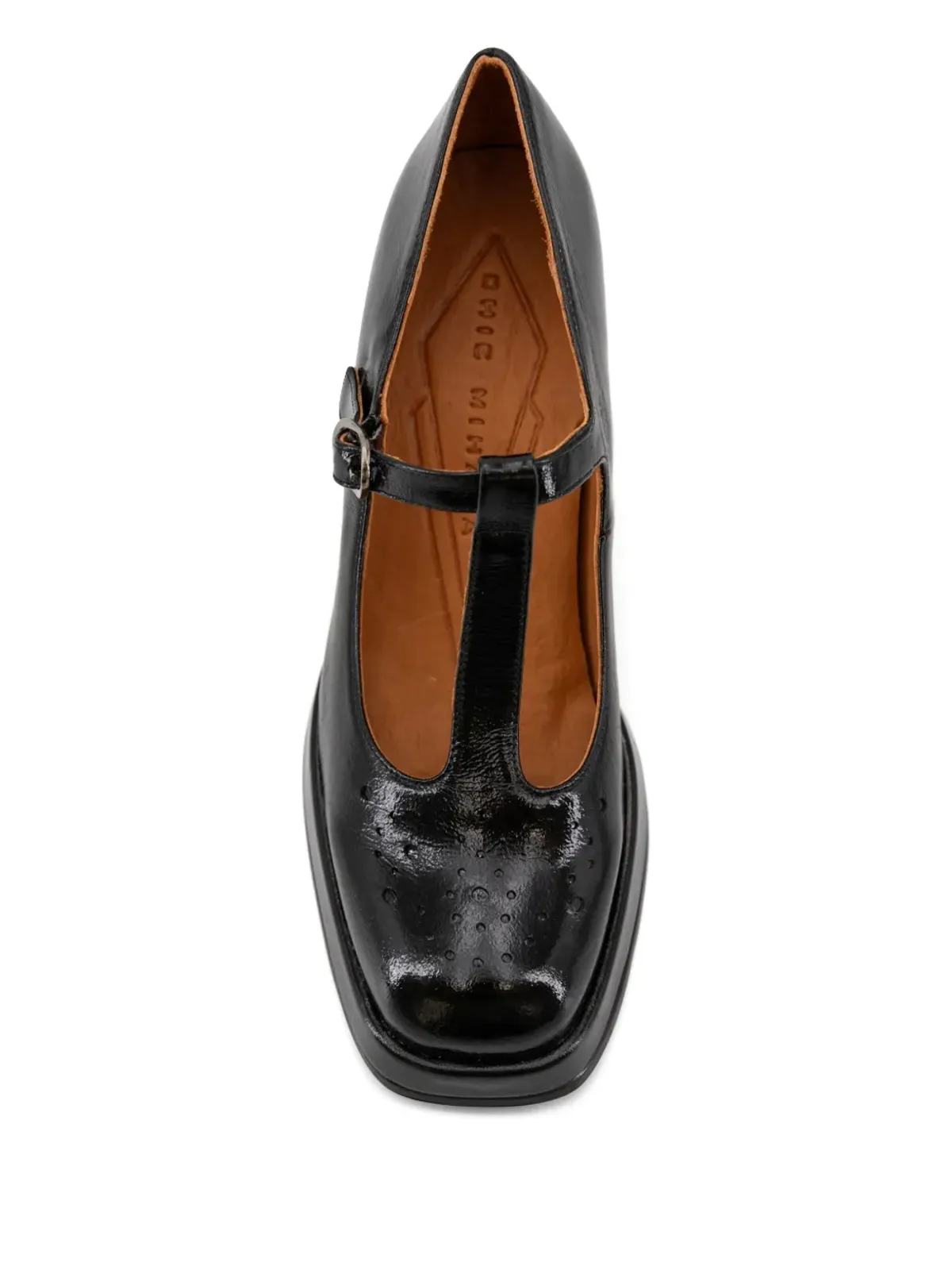 Chie Mihara T-bar block-heel pumps - Black - 画像3