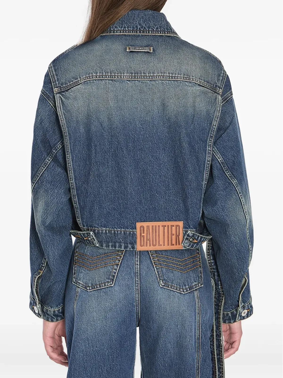 Jean Paul Gaultier ストラップ付きデニムジャケット - 画像5