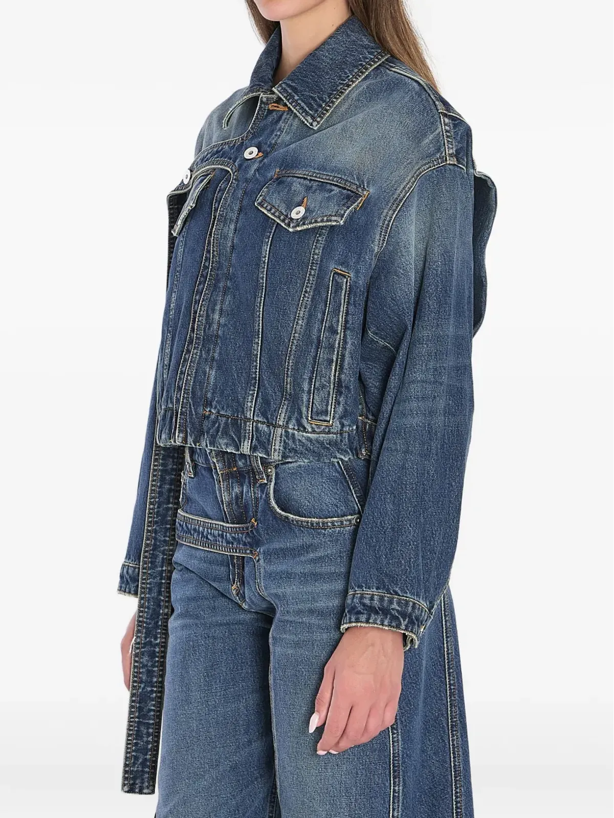 Jean Paul Gaultier ストラップ付きデニムジャケット - 画像3