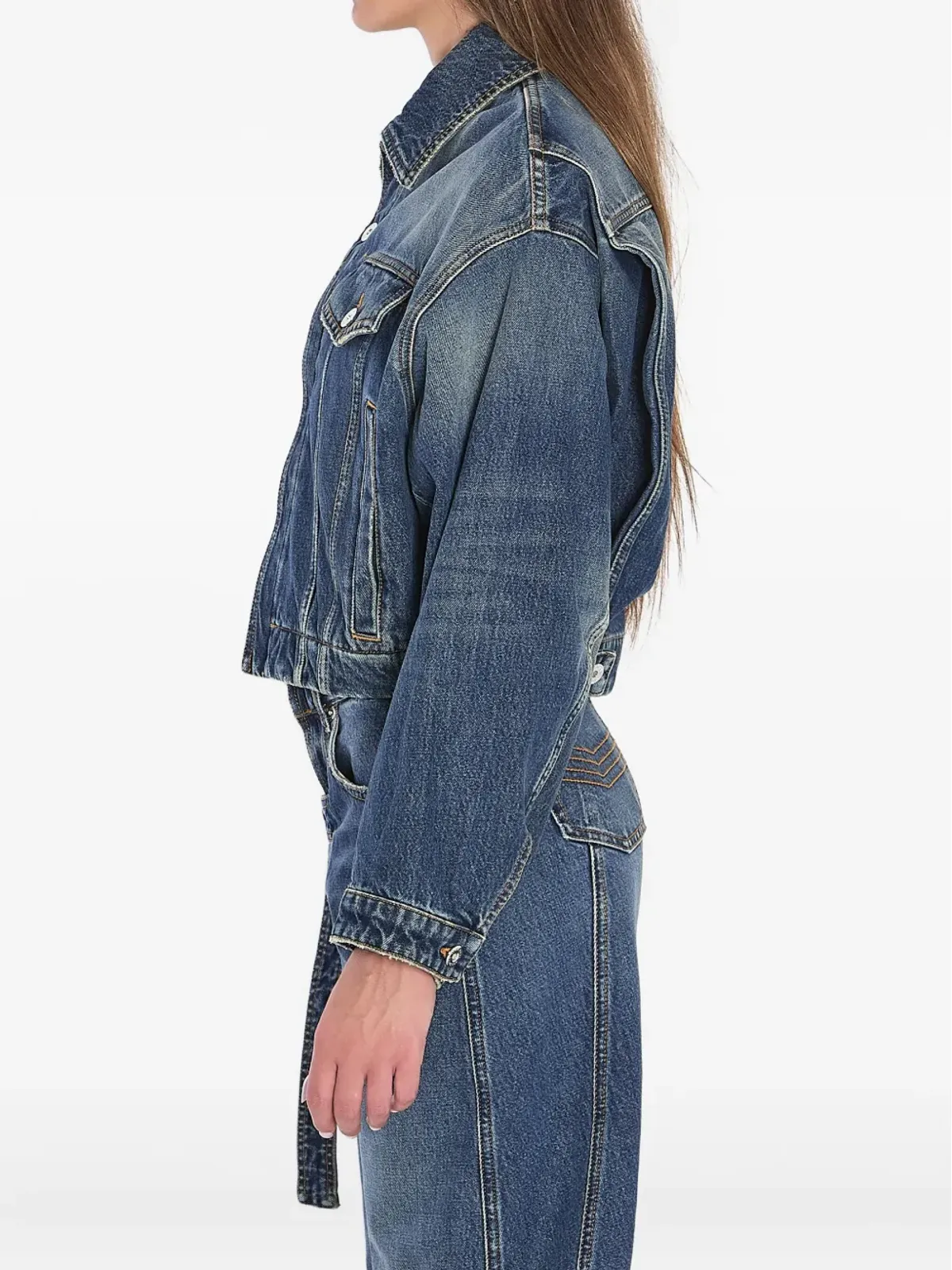 Jean Paul Gaultier ストラップ付きデニムジャケット - 画像4