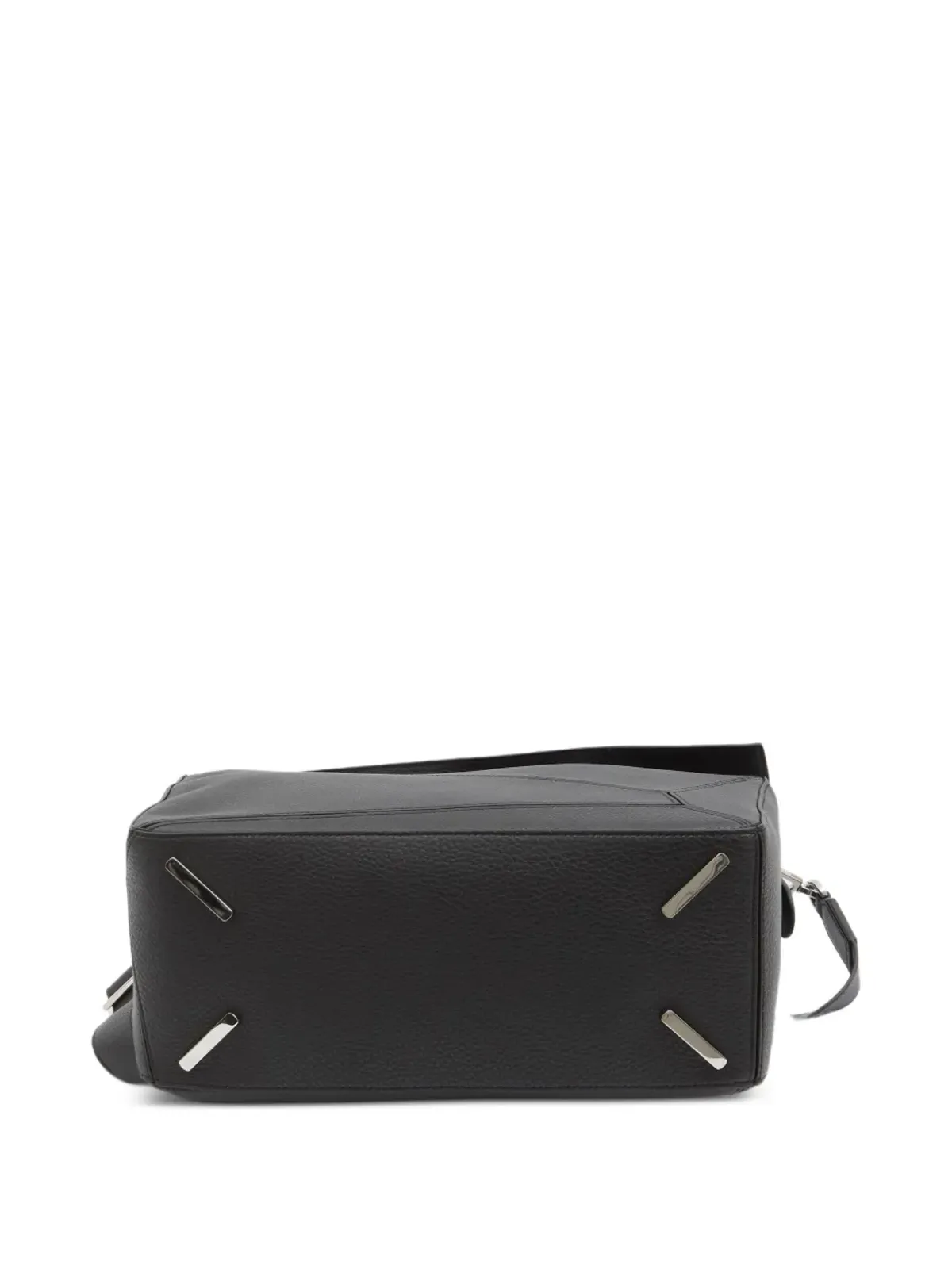 LOEWE Puzzle Edge カーフスキン レザートートバッグ - ブラック - 画像3