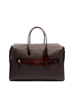 Santoni レザー トップハンドル トラベルバッグ - サムネイル1