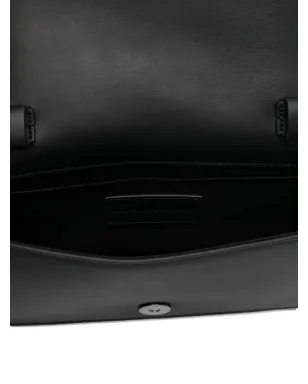 Emporio Armani クロコダイル型押しレザー クラッチ - Black - サムネイル5