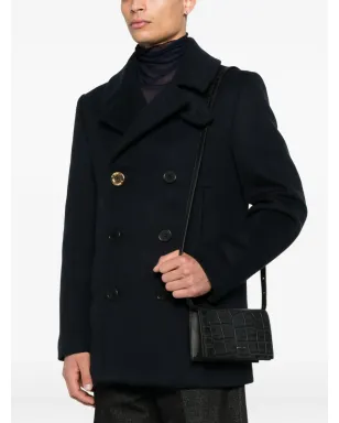 Emporio Armani クロコダイル型押しレザー クラッチ - Black - サムネイル2
