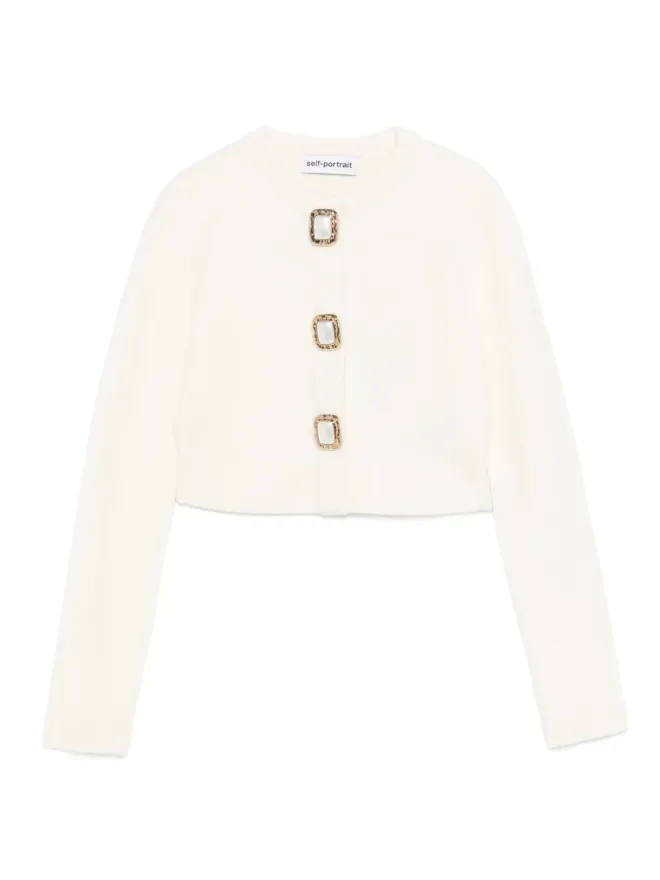 self-portrait Self-Portrait ボタン装飾カーディガンの商品画像