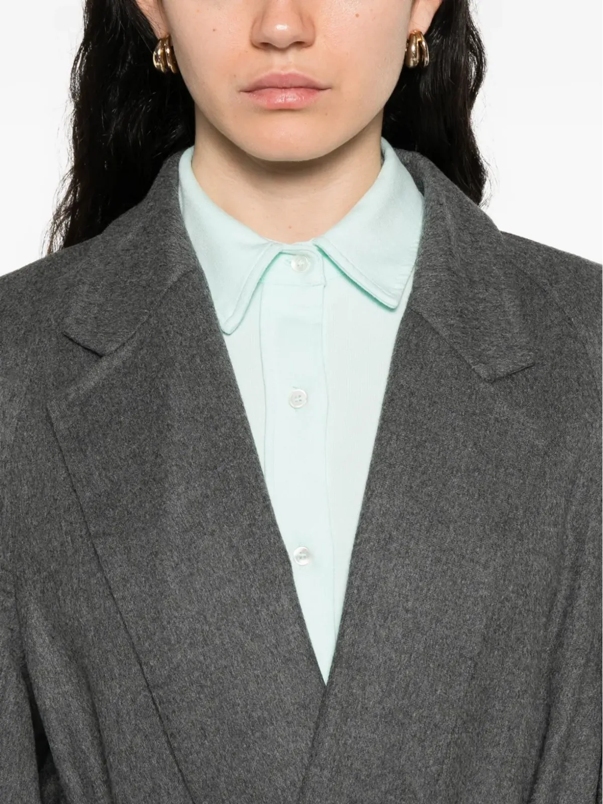 Carven ウールのシングルブレストコート - グレー - 画像5