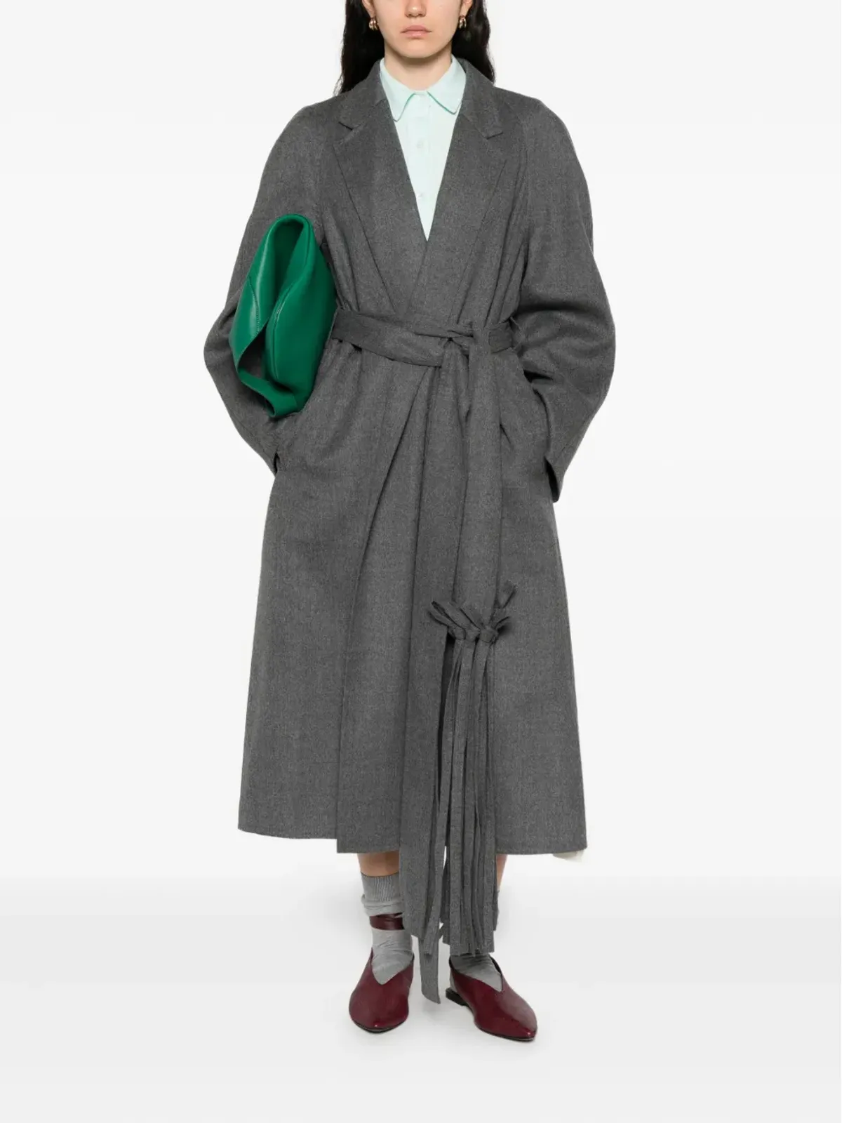 Carven ウールのシングルブレストコート - グレー - 画像2