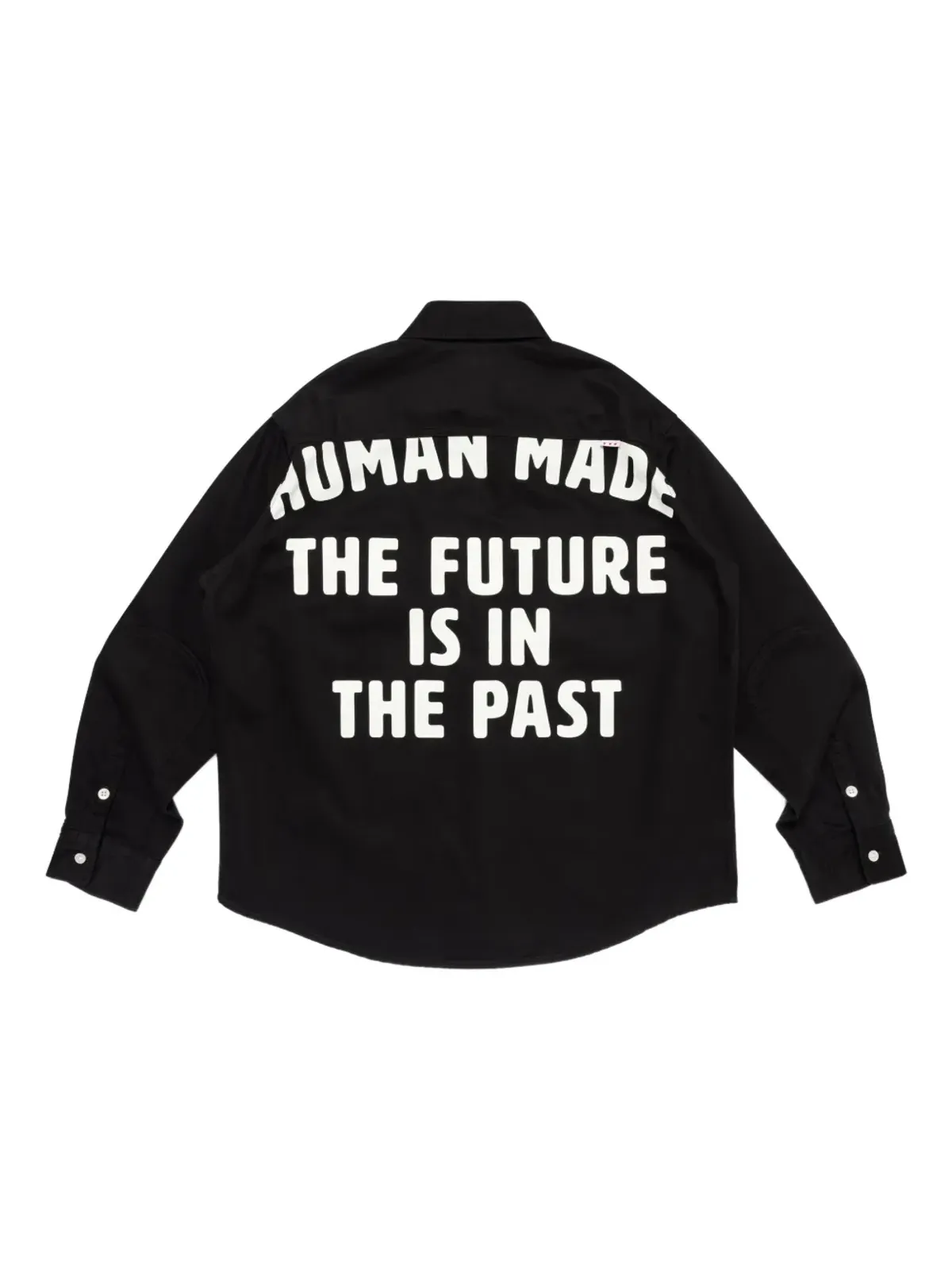 Human Made 刺繍テキスト肘パッチシャツ - 画像2