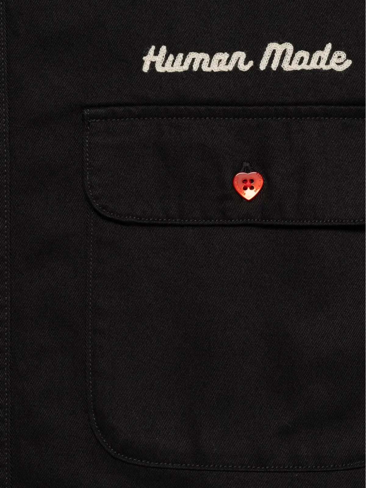 Human Made 刺繍テキスト肘パッチシャツ - 画像3