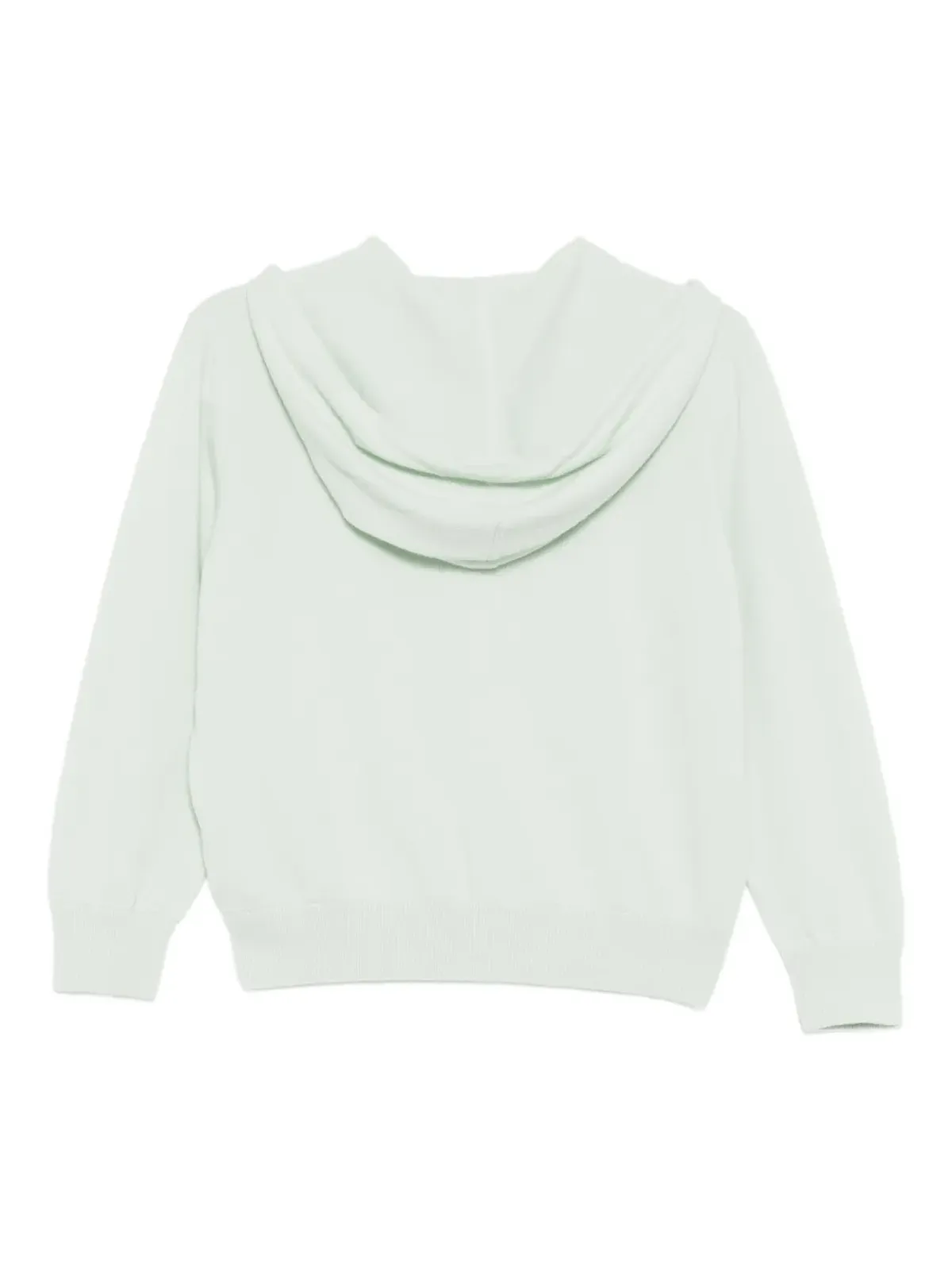Teddy Cashmere ロゴ刺繍フード付きパーカー - グリーン - 画像2
