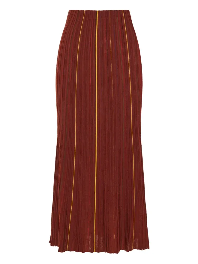 Gabriela Hearst Gabriela Hearst ストライプリブスカートの商品画像