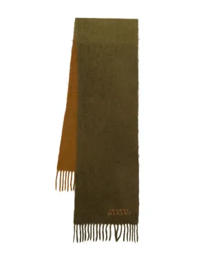 ISABEL MARANT Firna ツートーン フリンジ スカーフ - Brown - サムネイル1