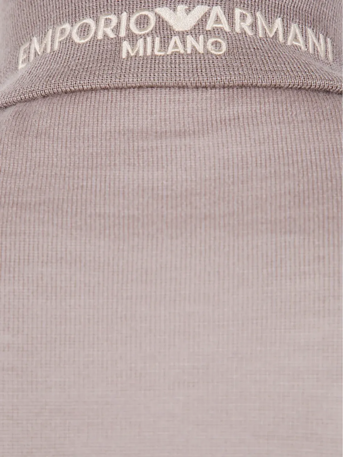 Emporio Armani 高ネックジップ付きスウェットシャツ（ブラウン） - 画像3