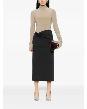 Alberta Ferretti ボタンディテール ミディスカート - サムネイル2