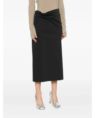 Alberta Ferretti ボタンディテール ミディスカート - サムネイル3
