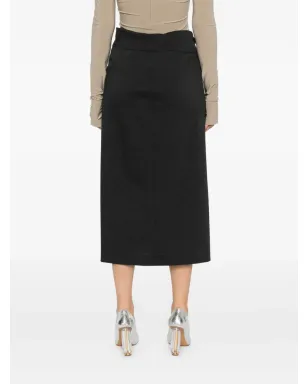 Alberta Ferretti ボタンディテール ミディスカート - サムネイル4