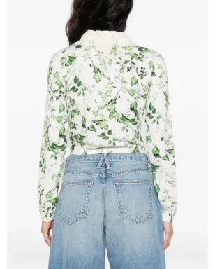 alice + olivia Carson レースカラー カーディガン - サムネイル4