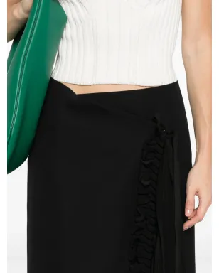 Carven フリル付きフリンジスカート - サムネイル5
