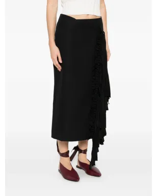 Carven フリル付きフリンジスカート - サムネイル3