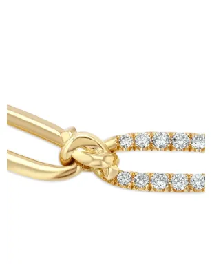 Lizzie Mandler Fine Jewelry 18Kイエローゴールド ノットダイヤモンド ブレスレット - サムネイル2