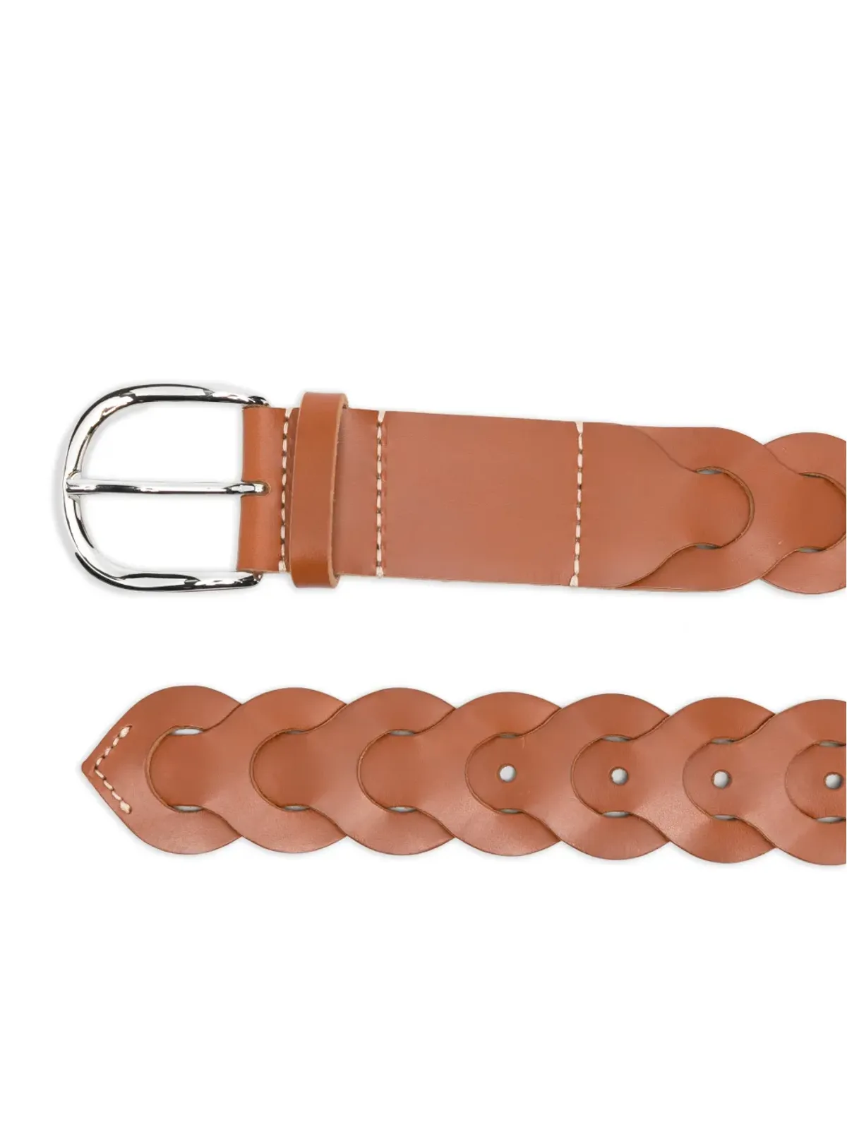 ISABEL MARANT Edena 編み込みレザーベルト - 画像2