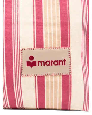 ISABEL MARANT ストライプ ロゴパッチ トートバッグ - サムネイル4