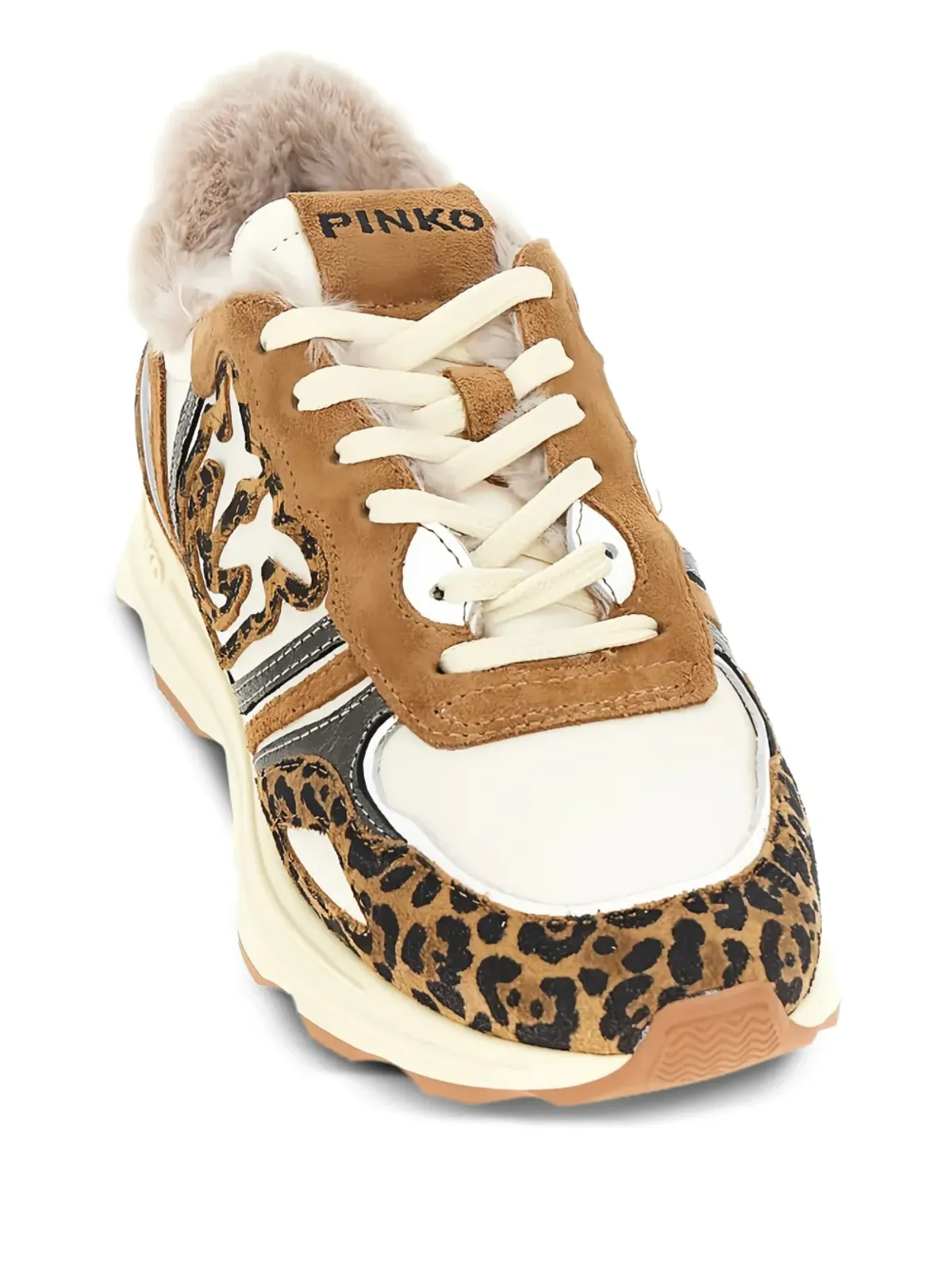 PINKO Zoe 01 レオパード柄スニーカー ブラウン - 画像2