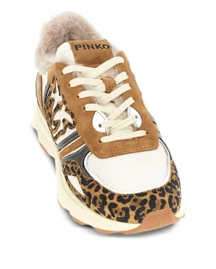 PINKO Zoe 01 レオパード柄スニーカー ブラウン - サムネイル2