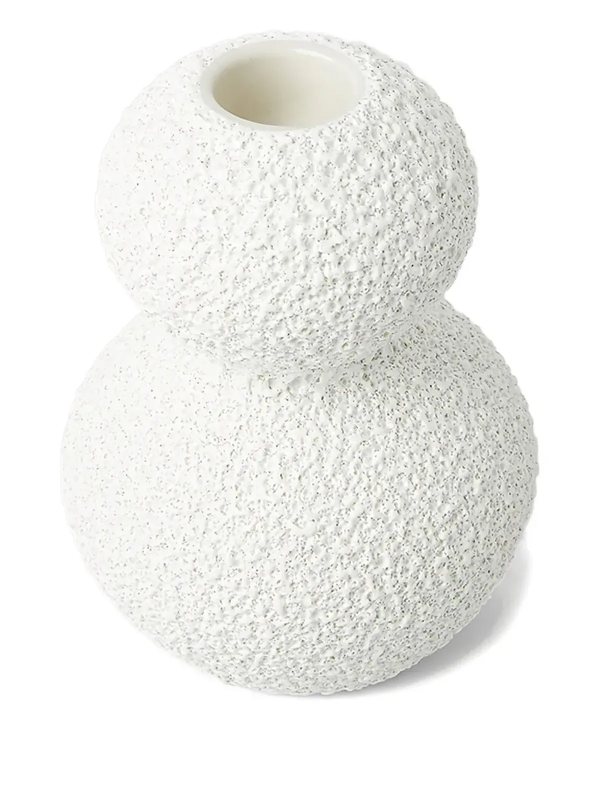 Marloe Marloe Lava + Bone textured candle holders (set of two) - White - 画像4