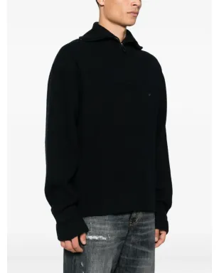 Emporio Armani 半ジップ ウールセーター - サムネイル3