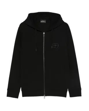 Emporio Armani ロゴ刺繍フーディー - サムネイル1