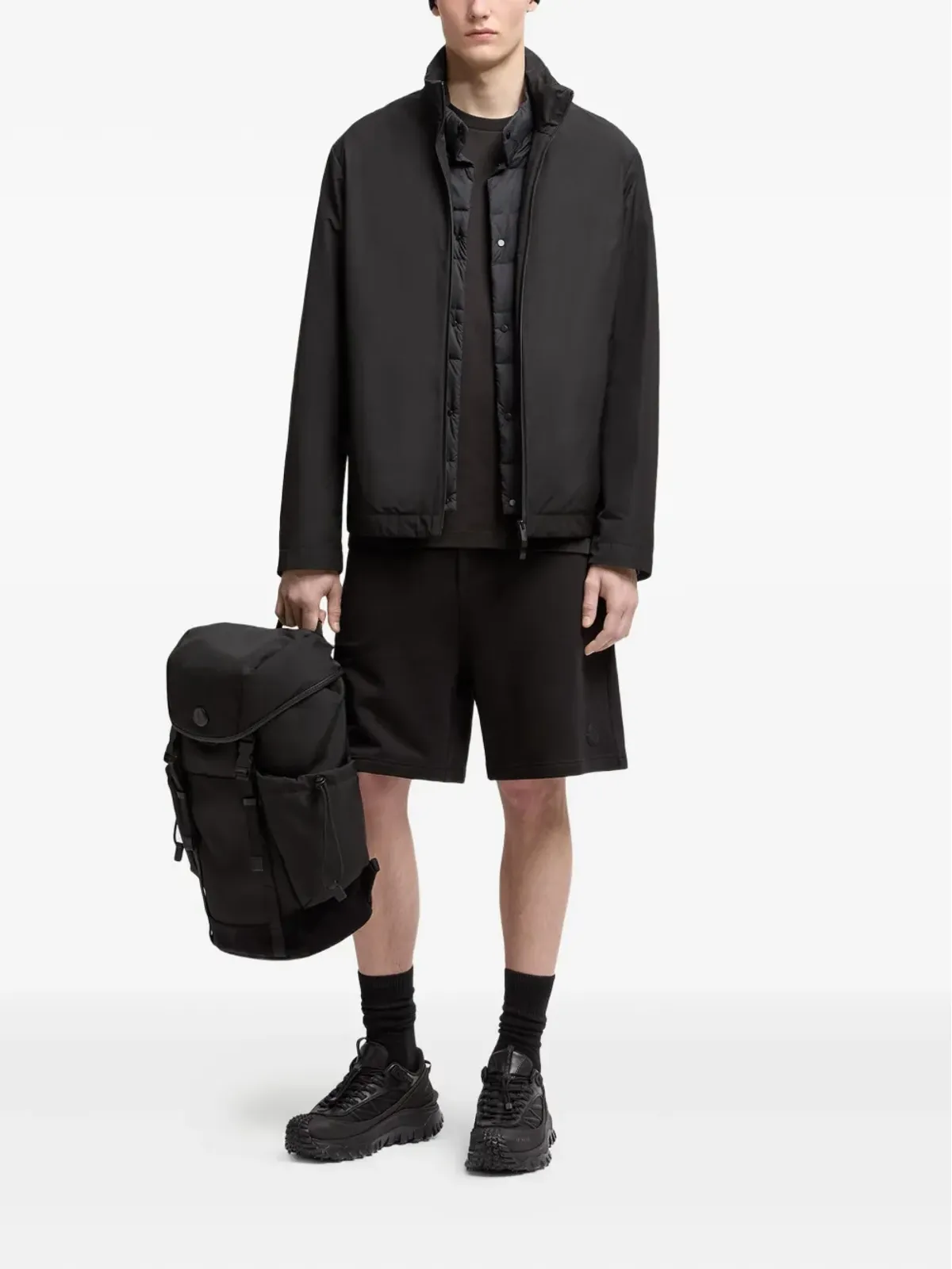 Moncler エラスティックウェスト コットンショーツ - 画像2