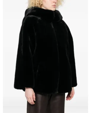 Emporio Armani フード付きジップフロントジャケット - ブラック - サムネイル3