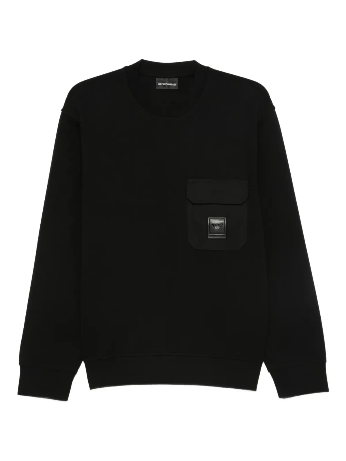 Emporio Armani パッチポケット クルーネック スウェットシャツ - 画像1