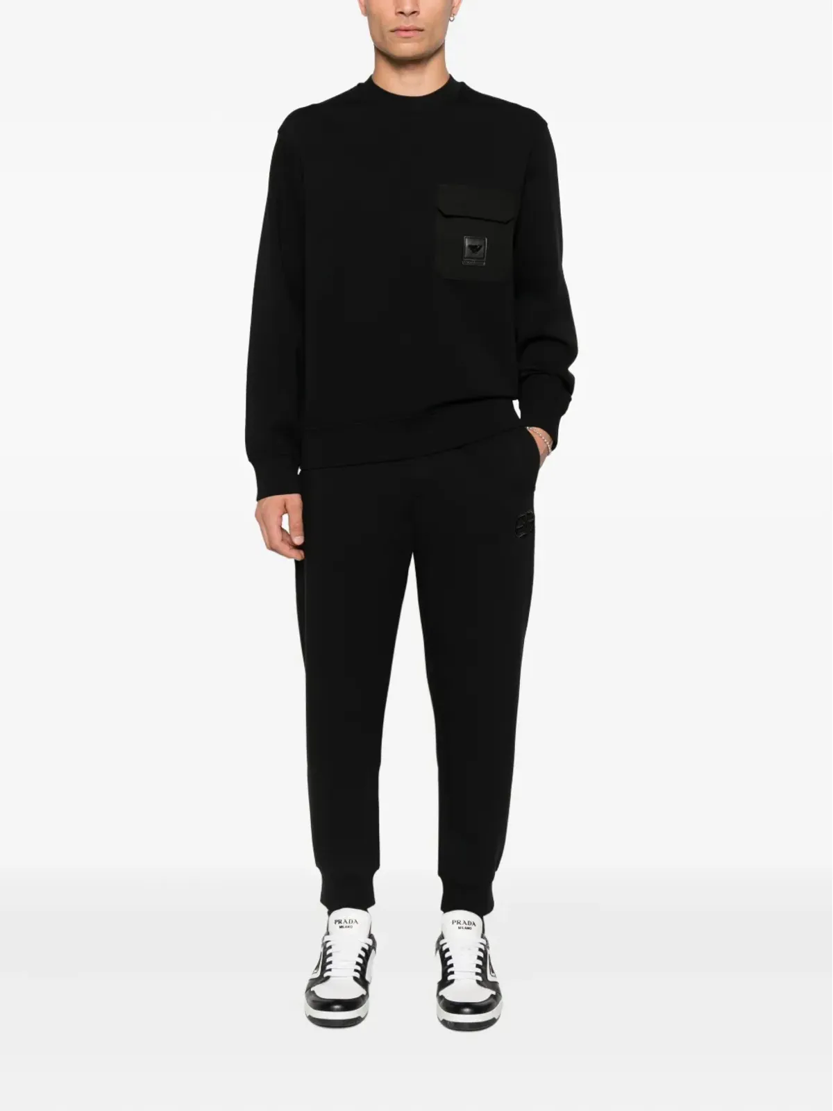 Emporio Armani パッチポケット クルーネック スウェットシャツ - 画像2