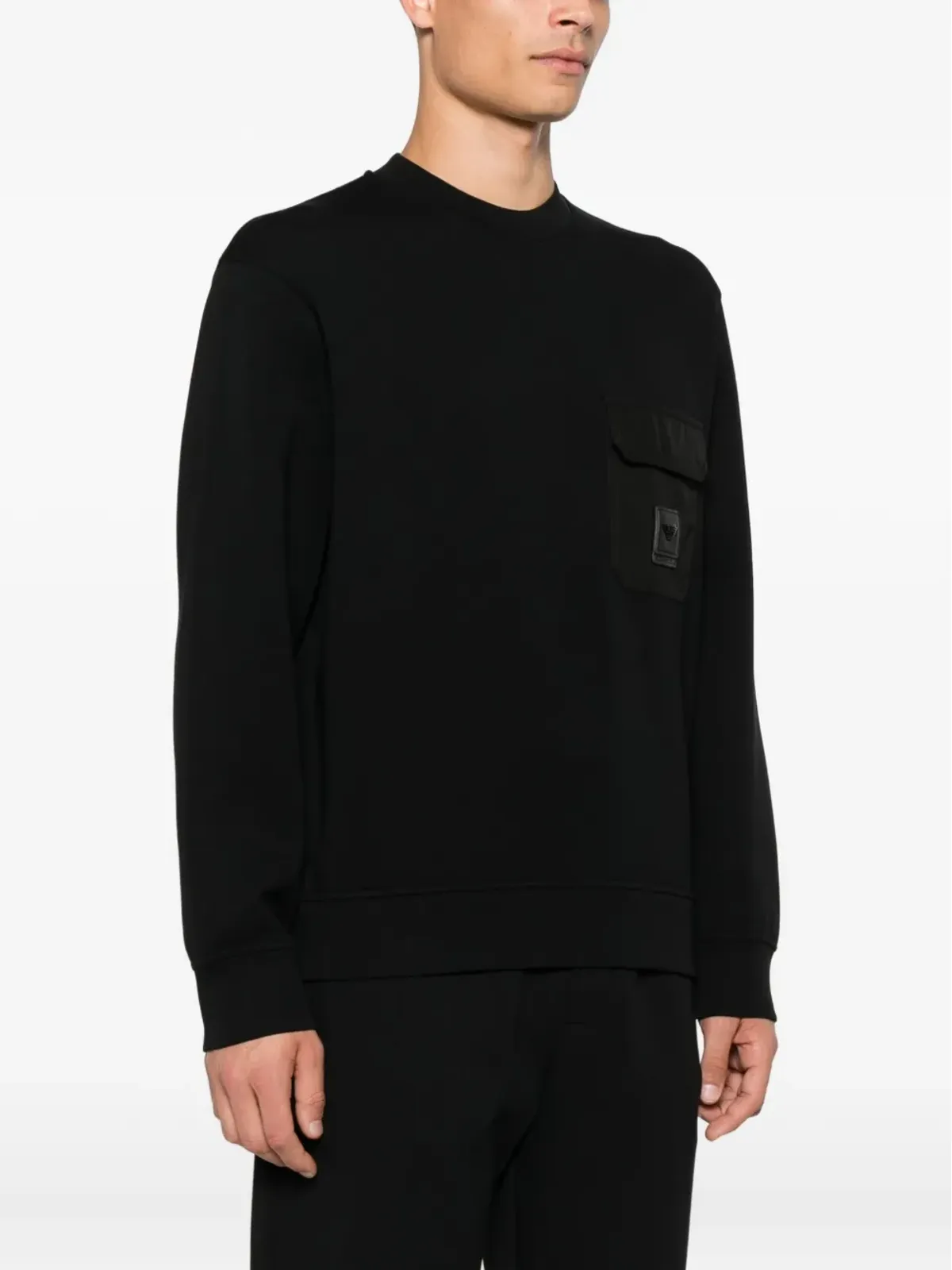 Emporio Armani パッチポケット クルーネック スウェットシャツ - 画像3