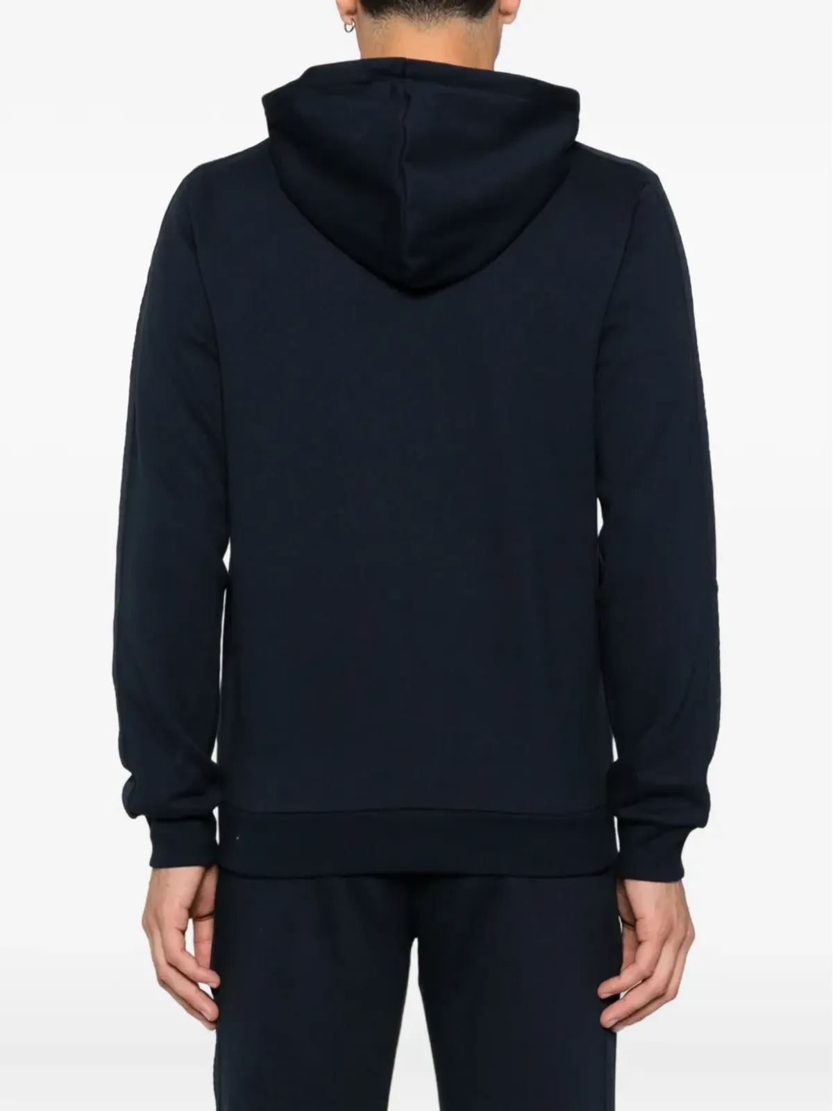 Emporio Armani ロゴディテール フード付きジップアップ スウェットシャツ - 画像4